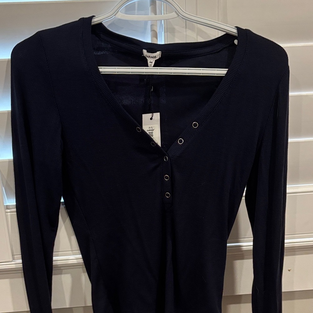 Garage Deep Blue Long Sleeve Tee